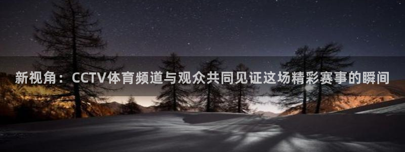 飞球直播app免费版下载安装：新视角：CCTV体育频道与观众共同见证这场精彩赛事的瞬间